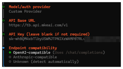 Endpoint compatibility选择